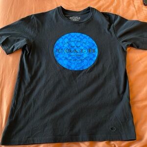 Coach Men's Black Cotton T Shirt Small
